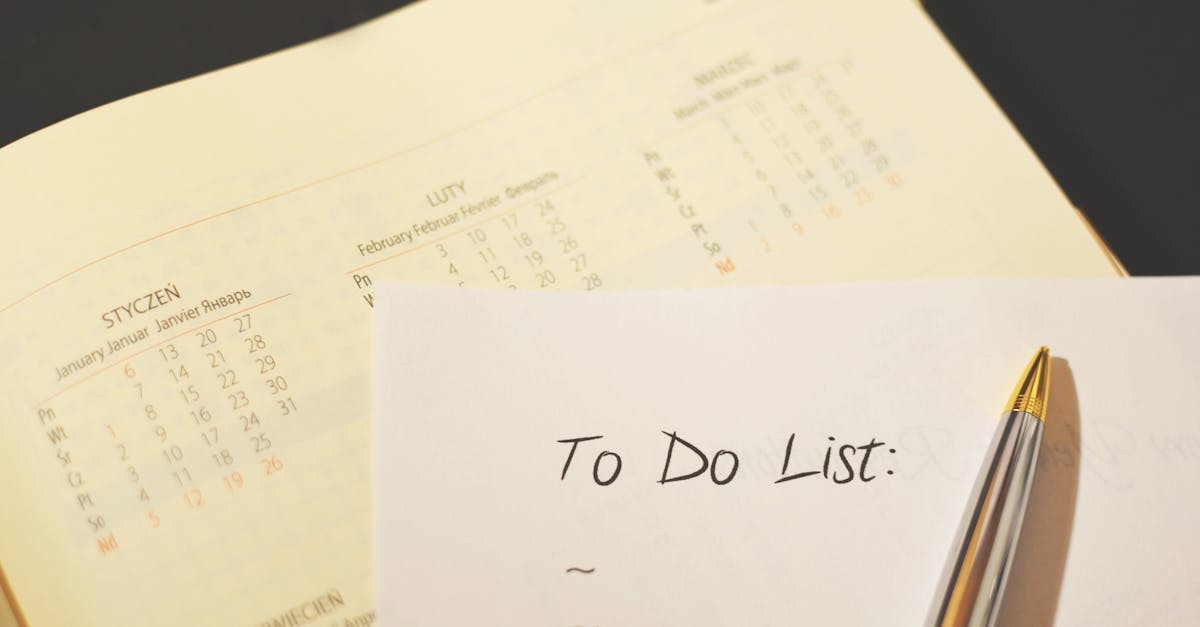 découvrez notre checklist complète pour organiser, planifier et ne rien oublier lors de vos tâches quotidiennes ou projets importants. optimisez votre efficacité grâce à nos conseils pratiques.